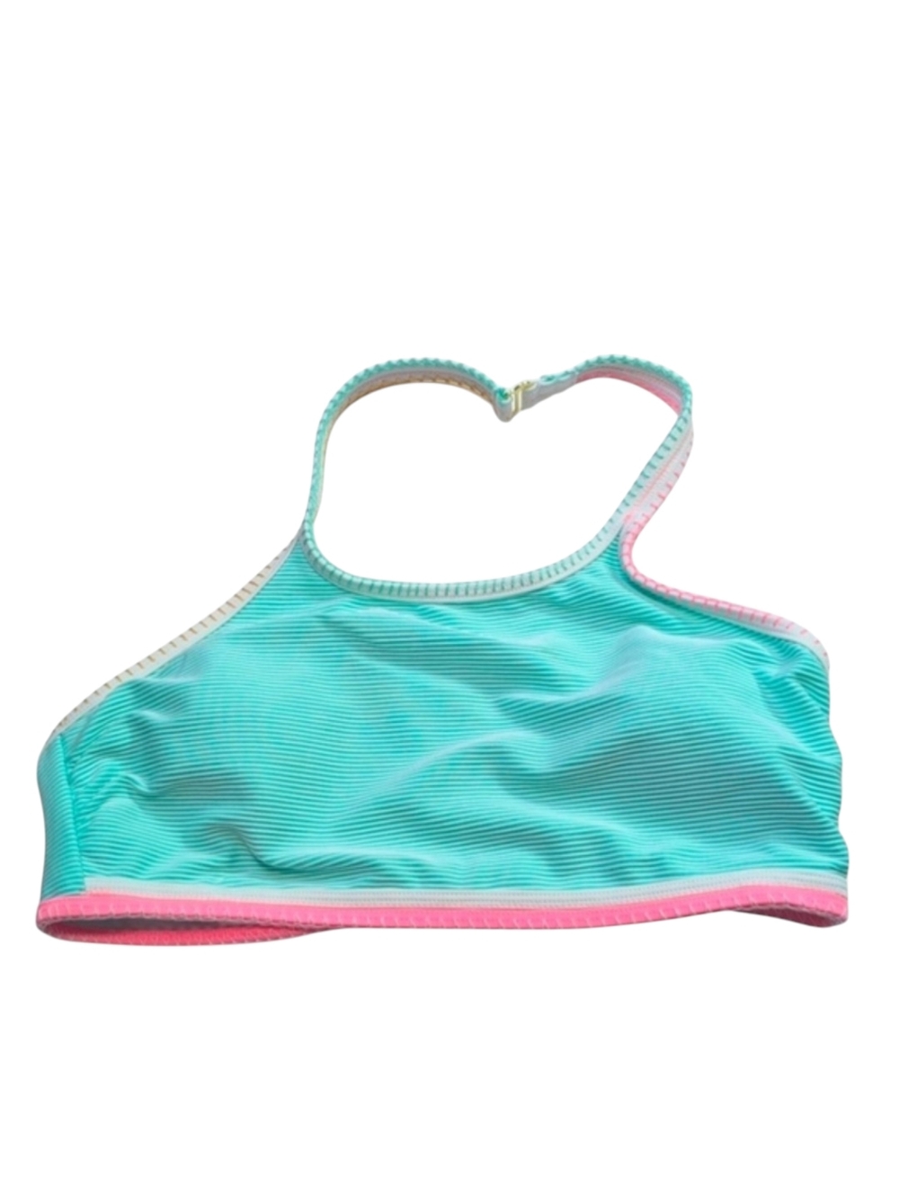 SO Mint and Pink Halter Bikini Top XL Juniors